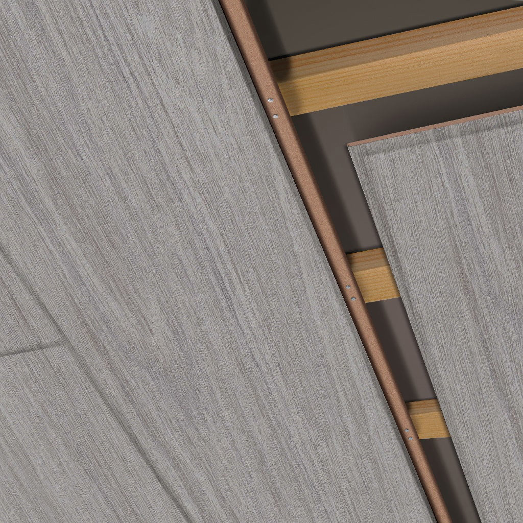 HDM Pan O'Quick 8 Colonial Zilvergrijs - wand en plafond - 1300x203x8 mm