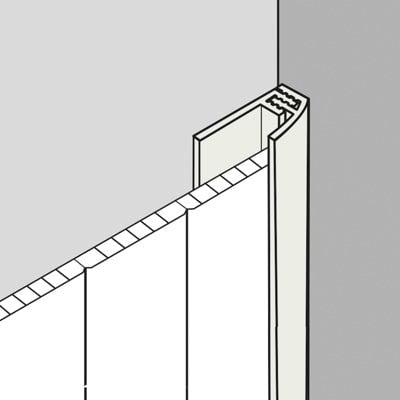 HDM PVC Klik Startprofiel Roomwit - 260 cm