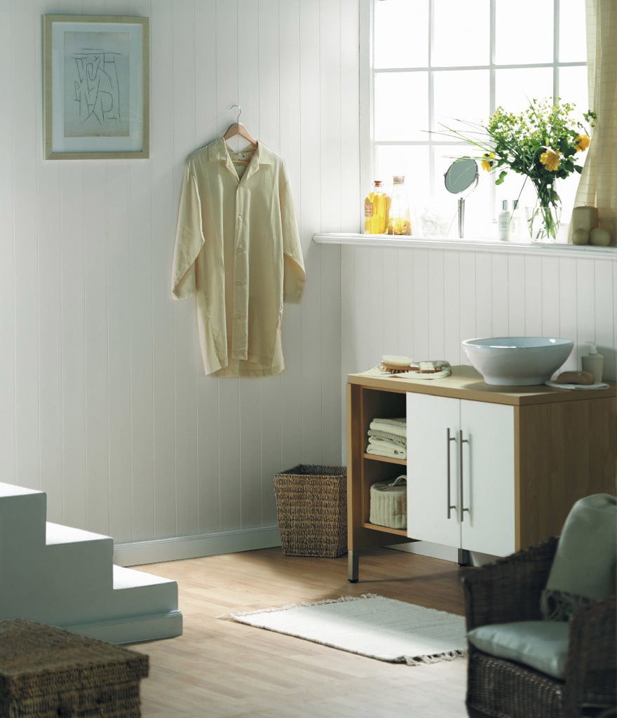 HDM U-groef Roomwit - wand en plafond - 3900x100x10 mm