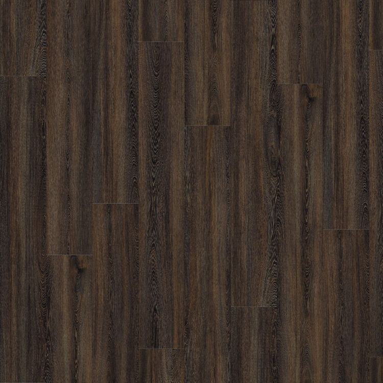 Topview van moduleo roots ethnic wenge 28890 vloer in donker beige met rechte strook-motief
