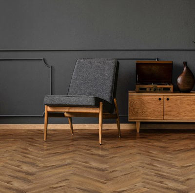 Aqua-Step SPC vinyluxe visgraat oxford - vloer - 610x122x4,5 mm