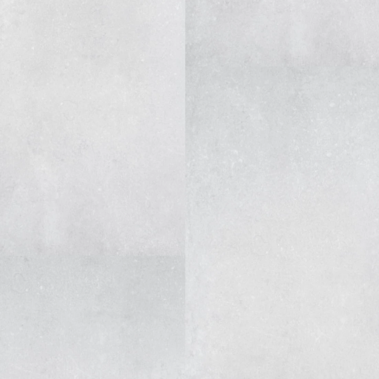 Topview van Hebeta Beton Design 57114 - Lichtgrijs - 45,7 cm x 91,4 cm vloer in lichtgrijs met tegel motief.