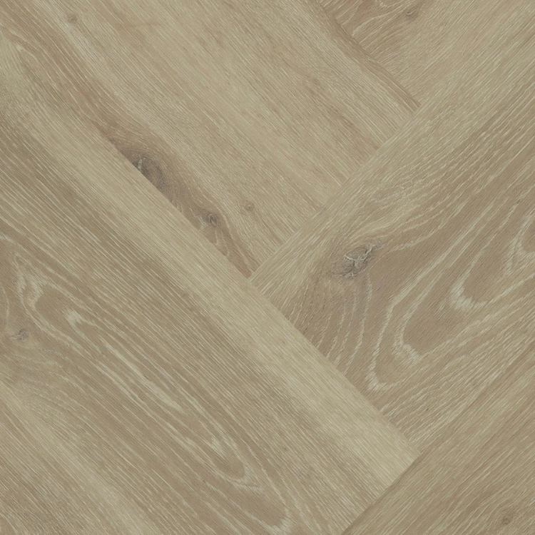 Topview van Hebeta Chamonix Visgraat XL - Eiken rustiek naturel - 15,3 cm x 76,5 cm vloer in naturel eiken met visgraat motief.