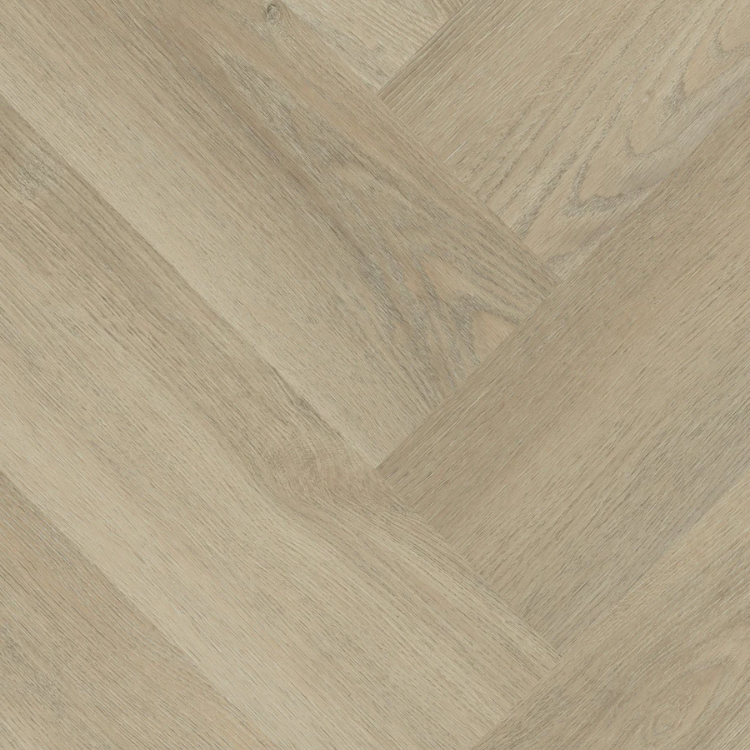 Topview van Hebeta Charente Visgraat XL - Eiken naturel - 11,9 cm x 59,5 cm vloer in naturel eiken met visgraat motief.