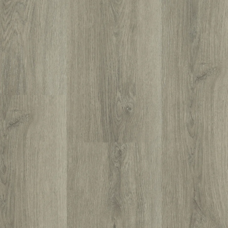 Topview van Hebeta Charente XL Plank - Eiken grijs bruin - 24 cm x 152,2 cm vloer in grijs bruin eiken met rechte strook motief.