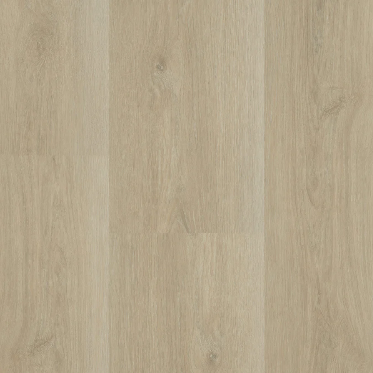 Topview van Hebeta Charente XL Plank - Eiken naturel - 25 cm x 153 cm vloer in licht eiken met rechte strook motief.