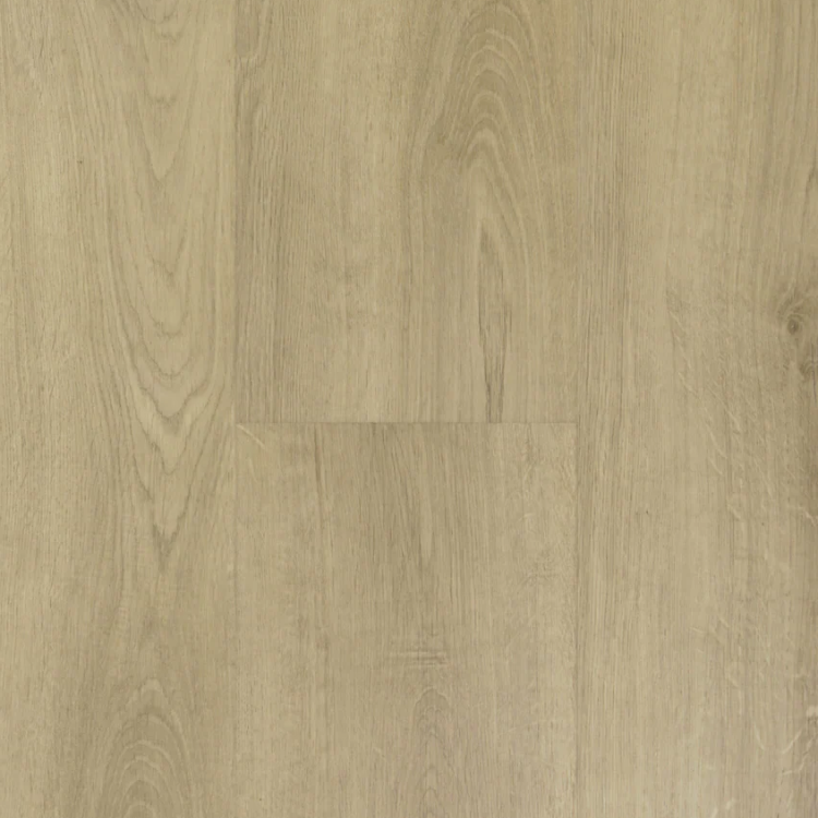 Topview van Hebeta Clermont XL Plank - Naturel eiken gebrand - 23,2 cm x 153,2 cm vloer in naturel licht eiken met rechte strook motief.