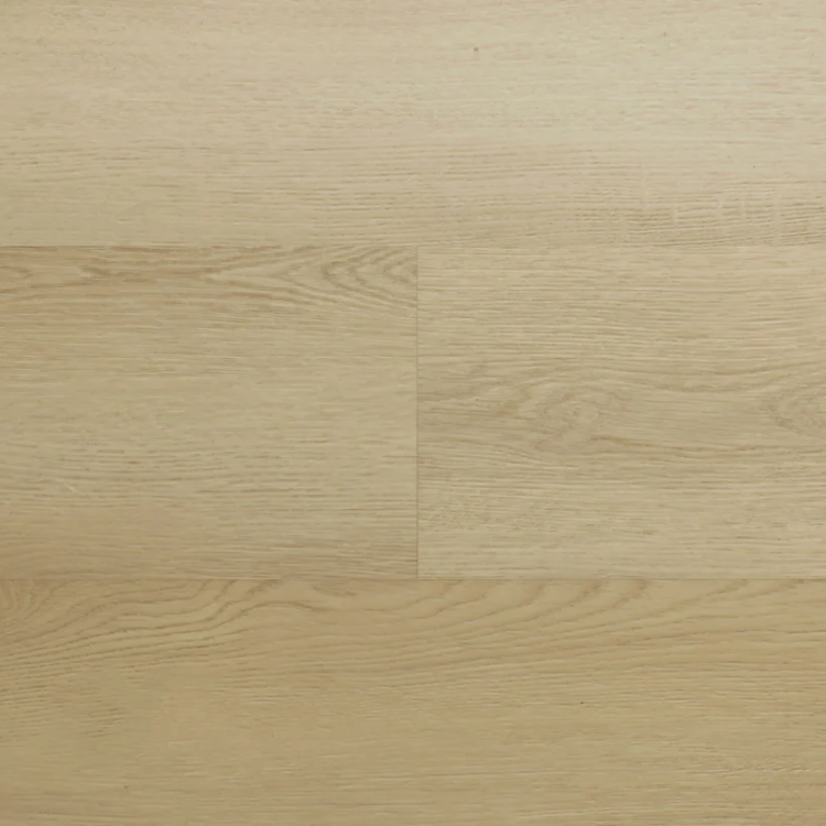 Topview van Hebeta Clermont XL Plank - Naturel eiken gerookt - 23,2 cm x 153,2 cm vloer in licht eiken met rechte strook motief.