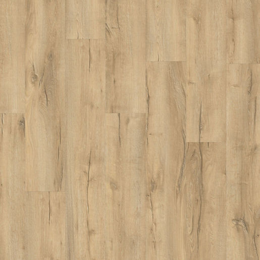 Topview van Moduleo Layred Mountain Oak 56275 vloer in warm eiken met rechte strook - motief