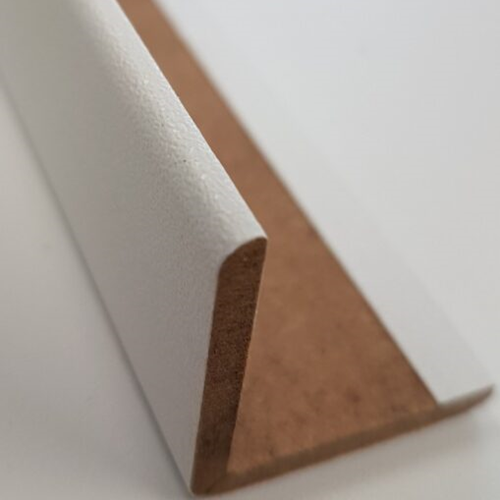 Hoeklijst MDF Hoogglans Wit - 2600x28x28 mm van Sanimex