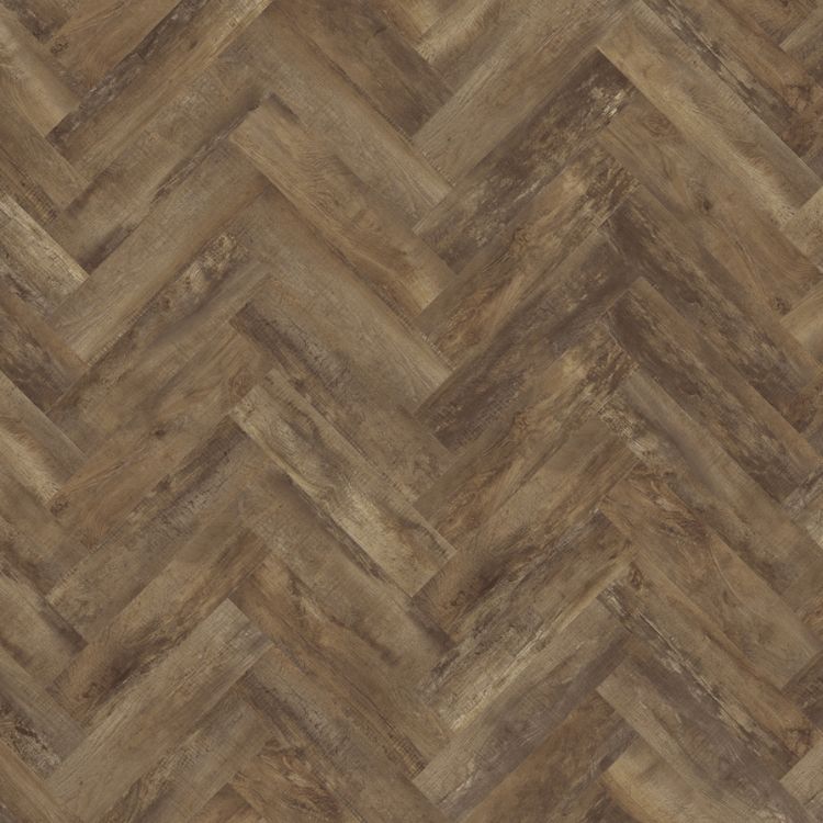 Topview van Moduleo Layred Herringbone country oak 54875 vloer in warm eiken met visgraat-motief
