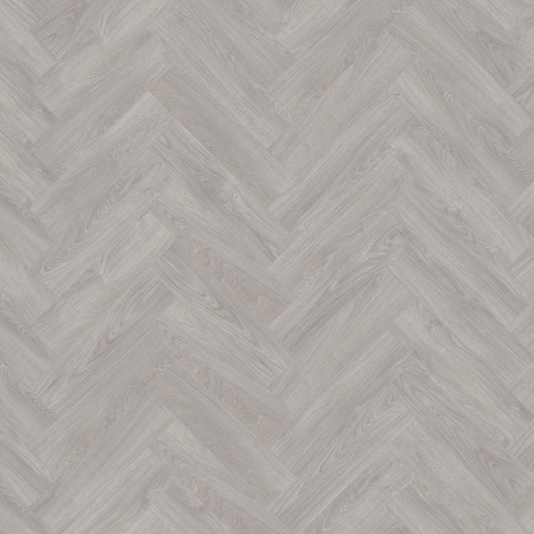 Topview van Moduleo Layred Herringbone Laurel Oak 2051914 vloer in grijs eiken met visgraat-motief