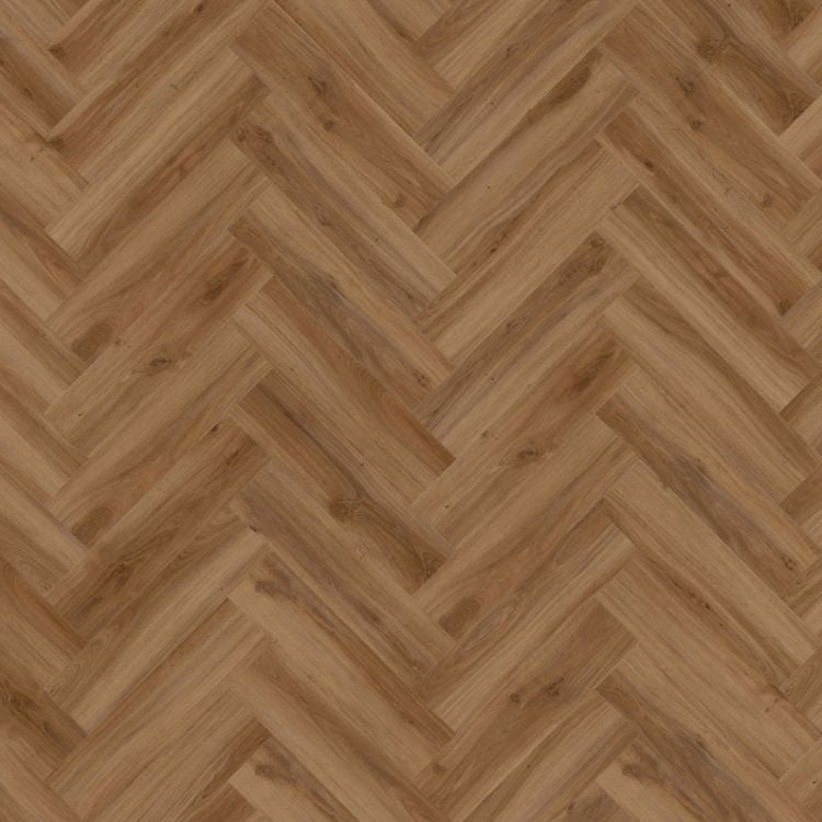 Topview van Moduleo Layred Herringbone classic Oak 2024844 vloer in warm eiken met visgraat-motief