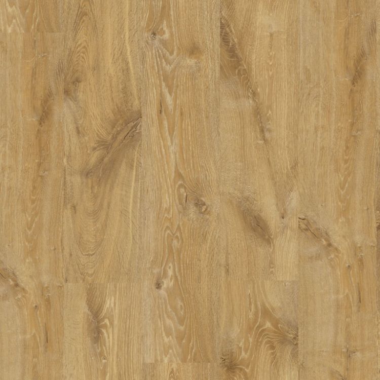 Topview van Quick Step Creo Louisiana naturelle eik vloer in naturel eiken met rechte strook-motief