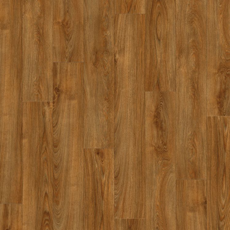 Topview van Moduleo Roots Midland 22821 vloer in warm eiken met rechte strook-motief