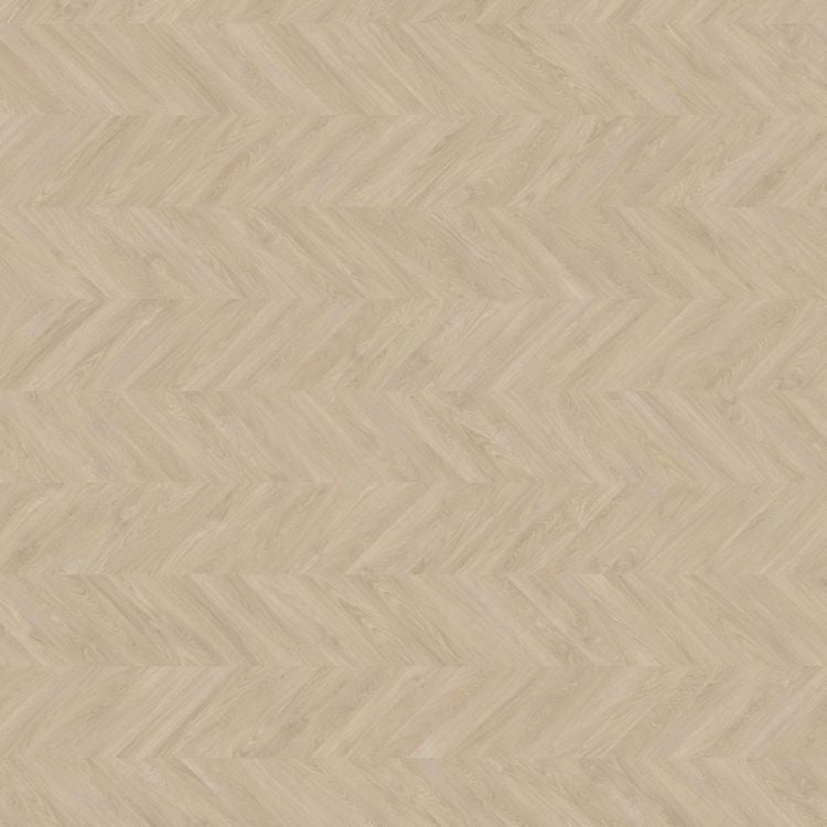 Topview van Moduleo Moods Chevron Mono 600 vloer in licht beige met hongaarse punt-motief