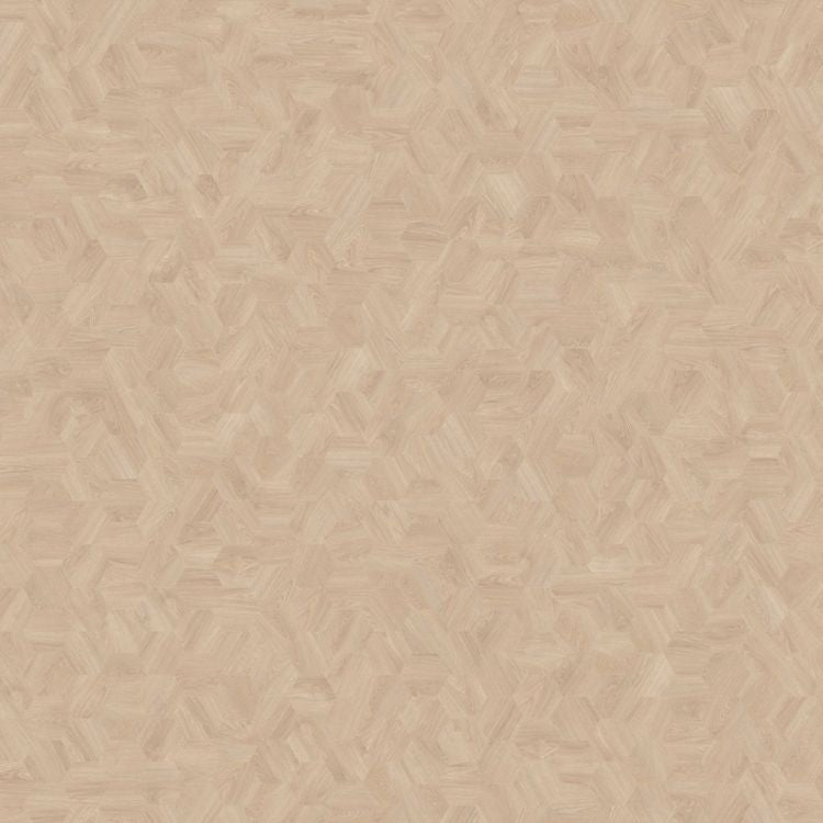 Topview van Moduleo Moods Hexagon Mono 616 vloer in licht beige met Hexagon-motief
