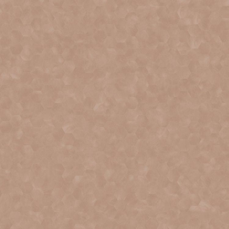 Topview van Moduleo Moods Hexagon Mono 618 vloer in roze grijs met hexagon-motief