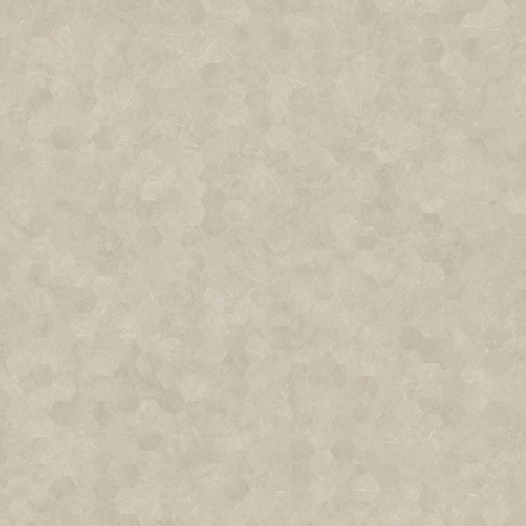 Topview van Moduleo Moods Hexagon Mono 620 vloer in grijs met hexagon-motief