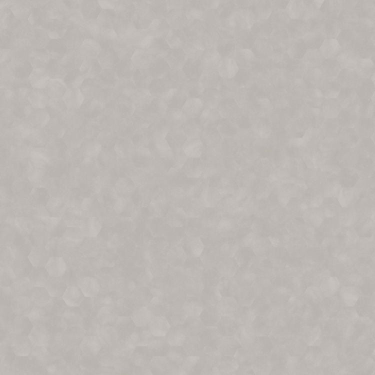 Topview van Moduleo Moods Hexagon Mono 621 vloer in zilver grijs met Hexagon-motief