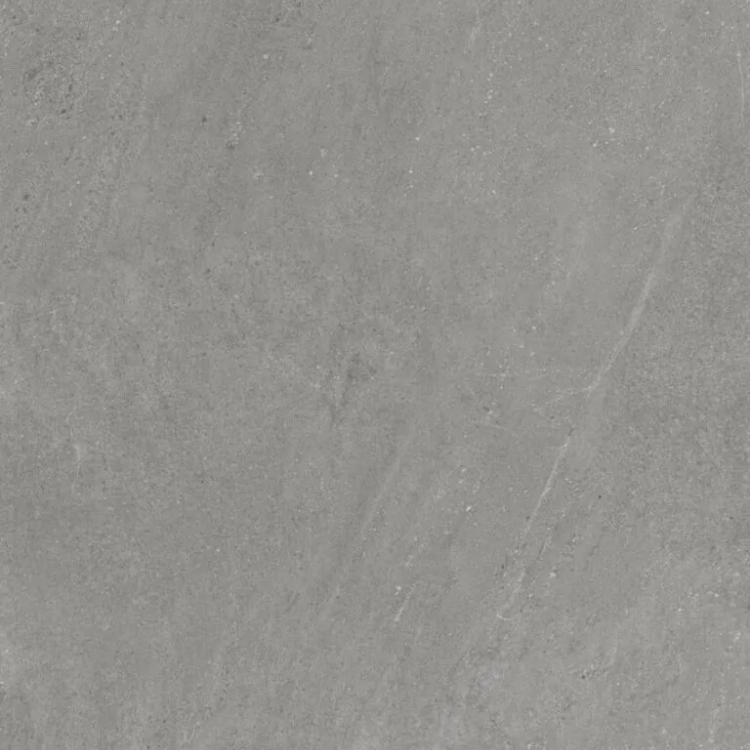 Topview van Muro waterbestendige wandpanelen beton in middengrijs met tegel motief.