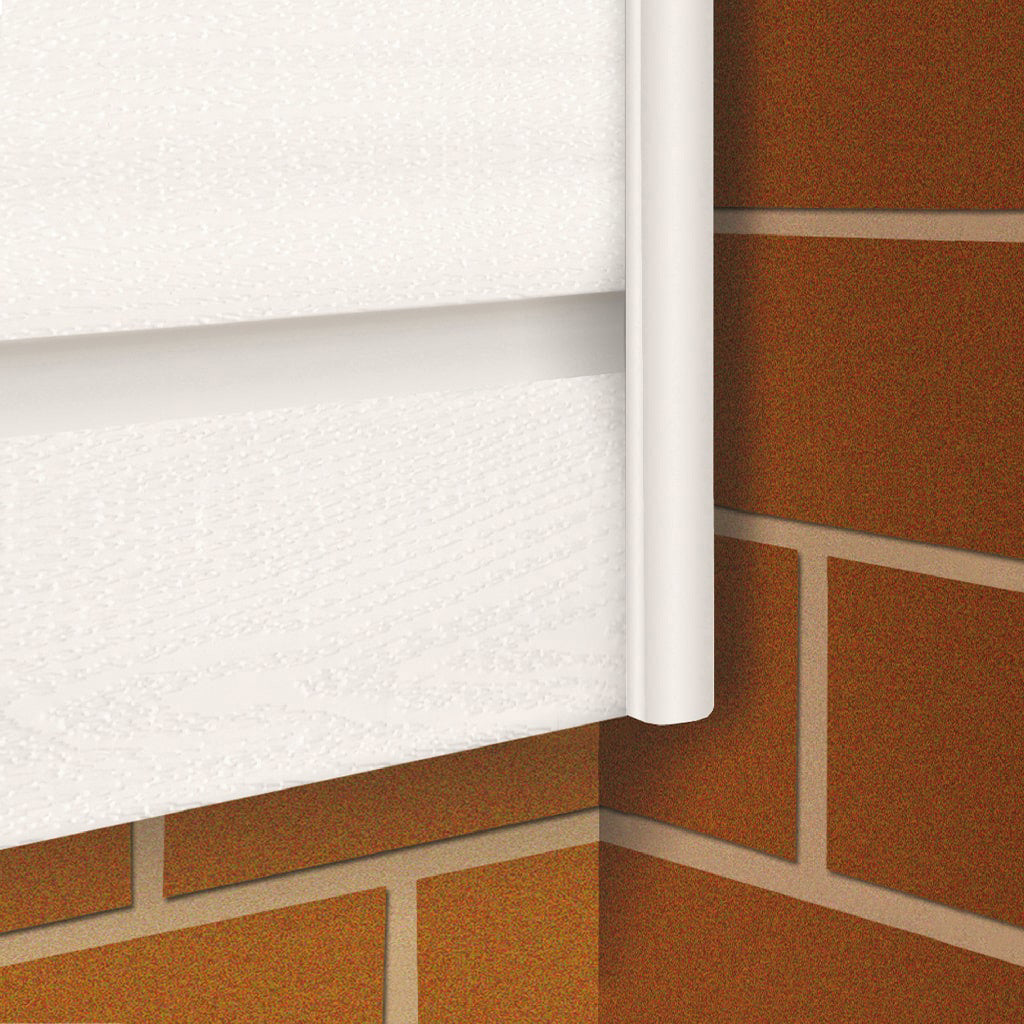 HDM vast eindprofiel mat gebroken wit - 300 cm