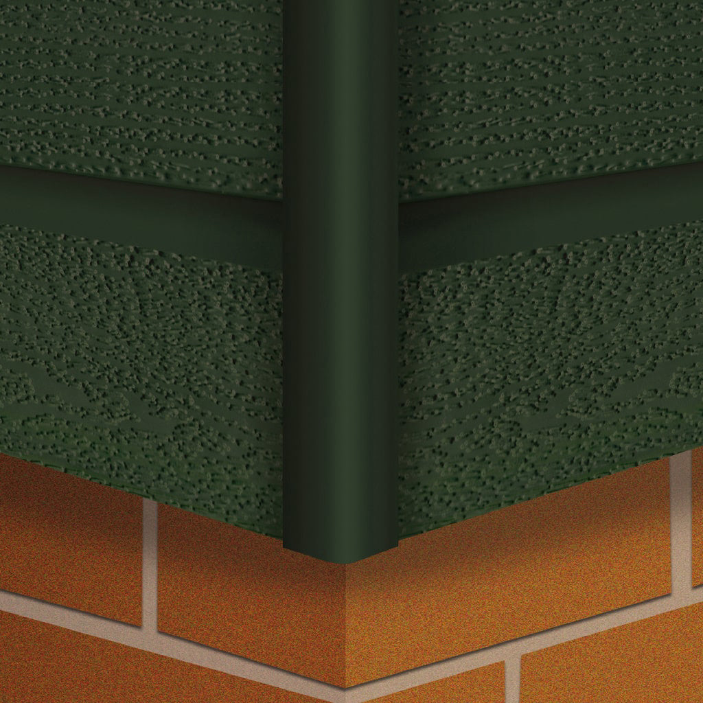 HDM vast hoekprofiel mat groen - 300 cm