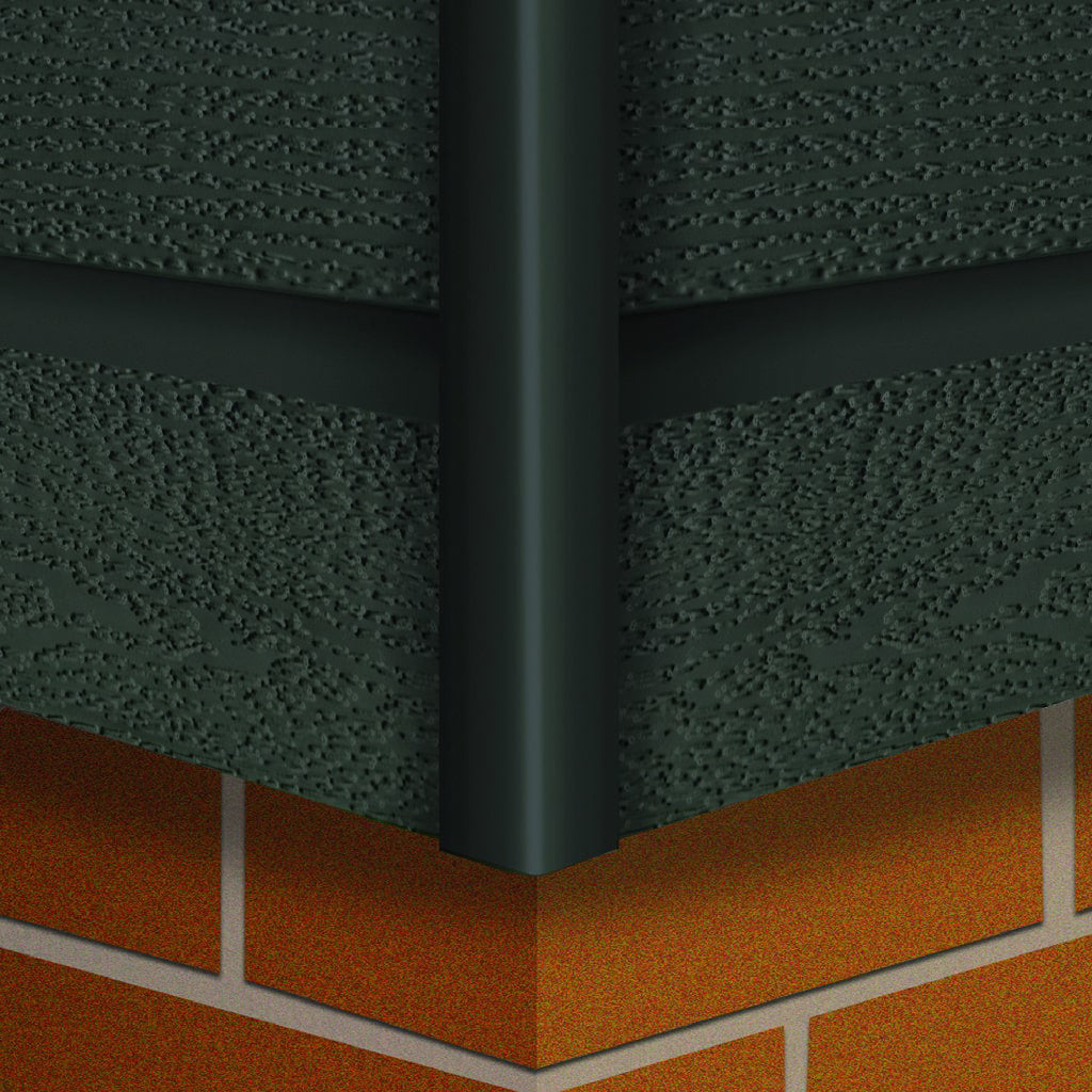 HDM vast hoekprofiel mat antraciet - 300 cm