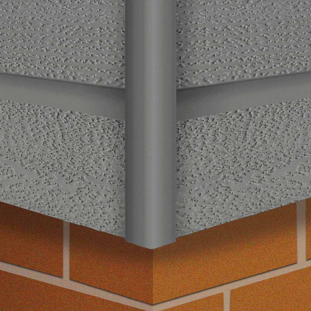 HDM vast hoekprofiel mat lichtgrijs - 300 cm