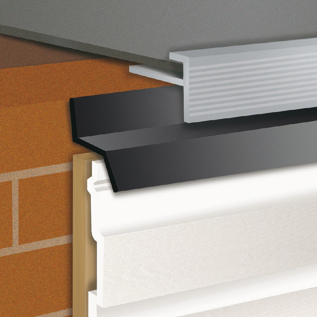 HDM z-profiel zwart - pvc - lekdorpelprofiel - 300 cm