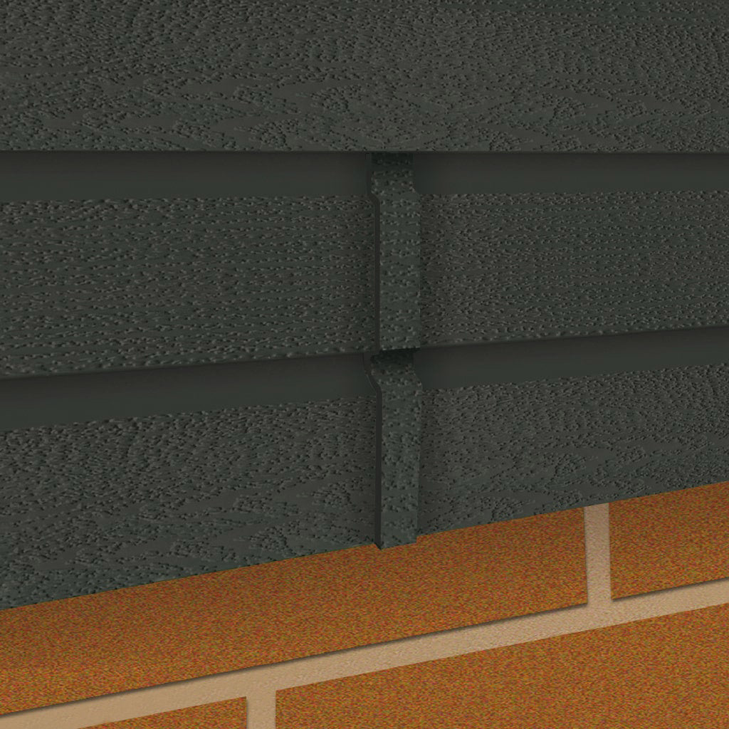 HDM stootvoegverbinding mat antraciet - 4 stuks - 333 mm