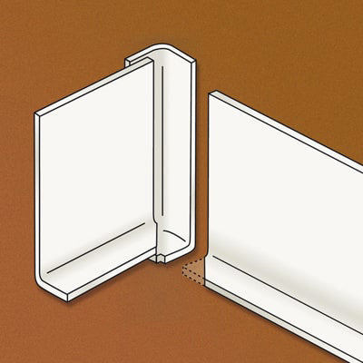 HDM hoekstuk boeideel gebroken wit - 300 mm