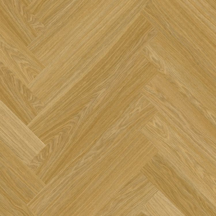 Topview van Quick Step Pristine Serene Eik Medium Naturel vloer in Naturel Eiken met visgraat-motief
