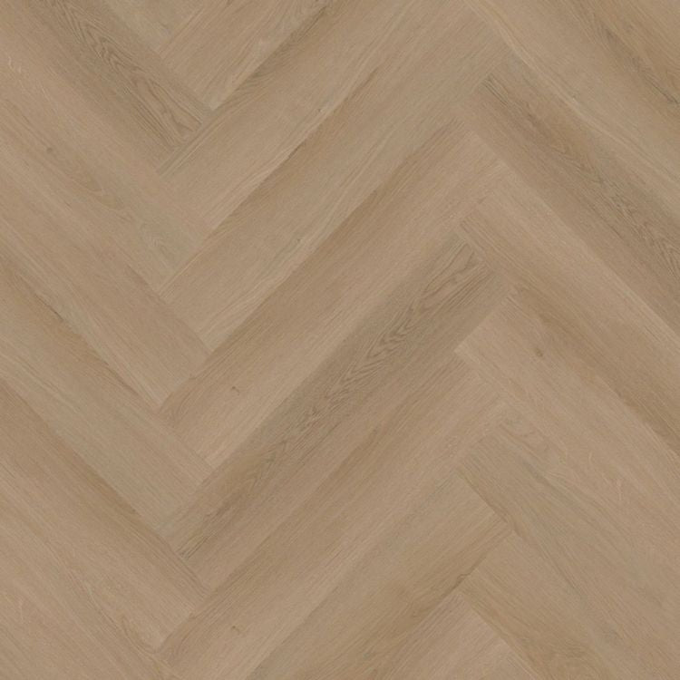 Topview van Ambiant Spigato Navaro Visgraat Click Natural Oak vloer met visgraatmotief en klikverbinding