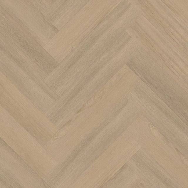 Topview van Ambiant Spigato Viranto Visgraat Warm Beige vloer met visgraatmotief