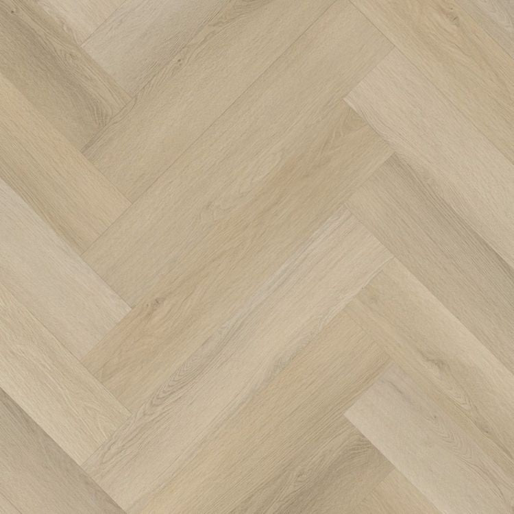 Topview van Ambiant Spigato Marento Light Oak vloer met visgraatmotief