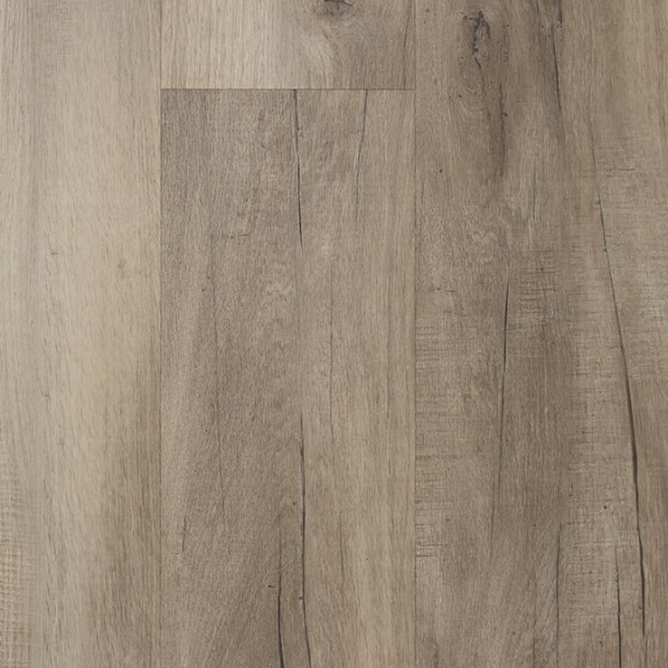 Topview van TFD Futura 39-3 vloer in grijs bruin met rechte strook motief.