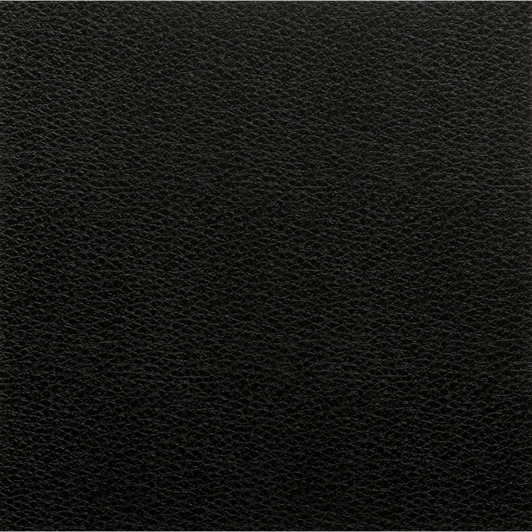 Topview van TFD Touch Leather LZ03 vloer in zwart met leren motief.