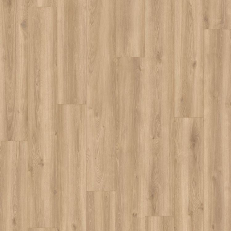 Topview van Tarkett ID Inspiration 55 Brook Oak Natural vloer in Brook Oak Natural met rechte strook-motief