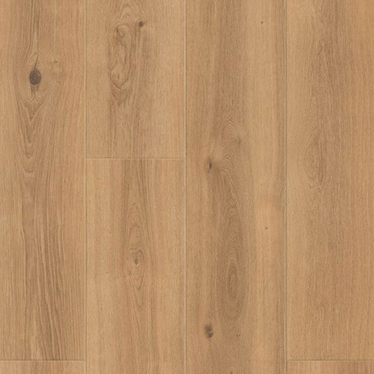 Topview van Tarkett ID Inspiration 55 creek oak brown vloer in creek oak brown met rechte strook-motief