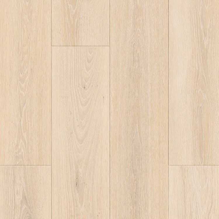 Topview van Tarkett ID Inspiration 55 Highland Oak Cream vloer in highland oak cream met rechte strook-motief