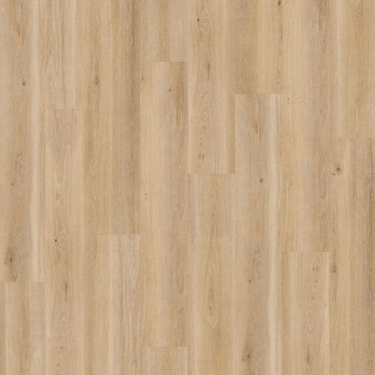 Topview van Tarkett ID Inspiration 55 Highland Oak Golden vloer in highland oak golden met rechtestrook-motief