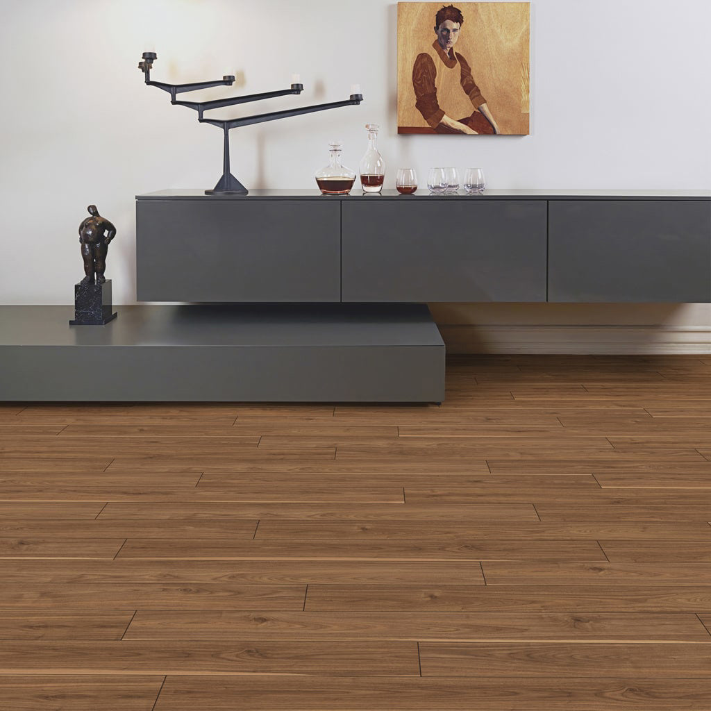 V&B cosmopolitan dublin walnut - laminaatvloer - 1380x193x8 mm
