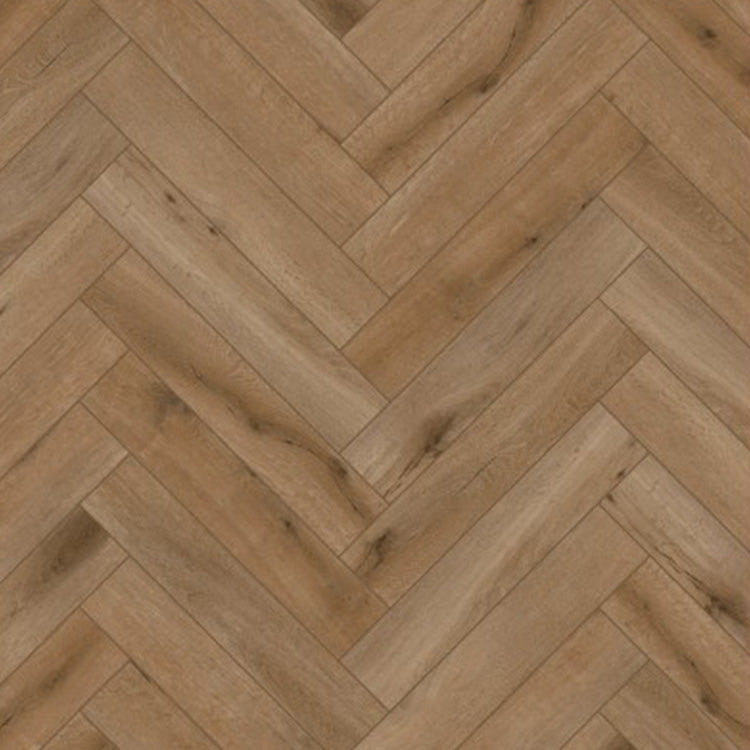 Topview van Gelasta Callisto Visgraat Rigid Click Natural Oak Dark vloer in eiken donker met visgraat-motief