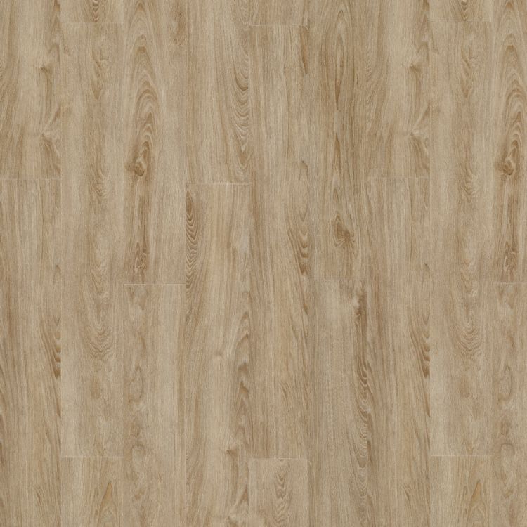 Topview van Moduleo Layred Midland Oak 22231 vloer in naturel eiken met rechte strook-motief