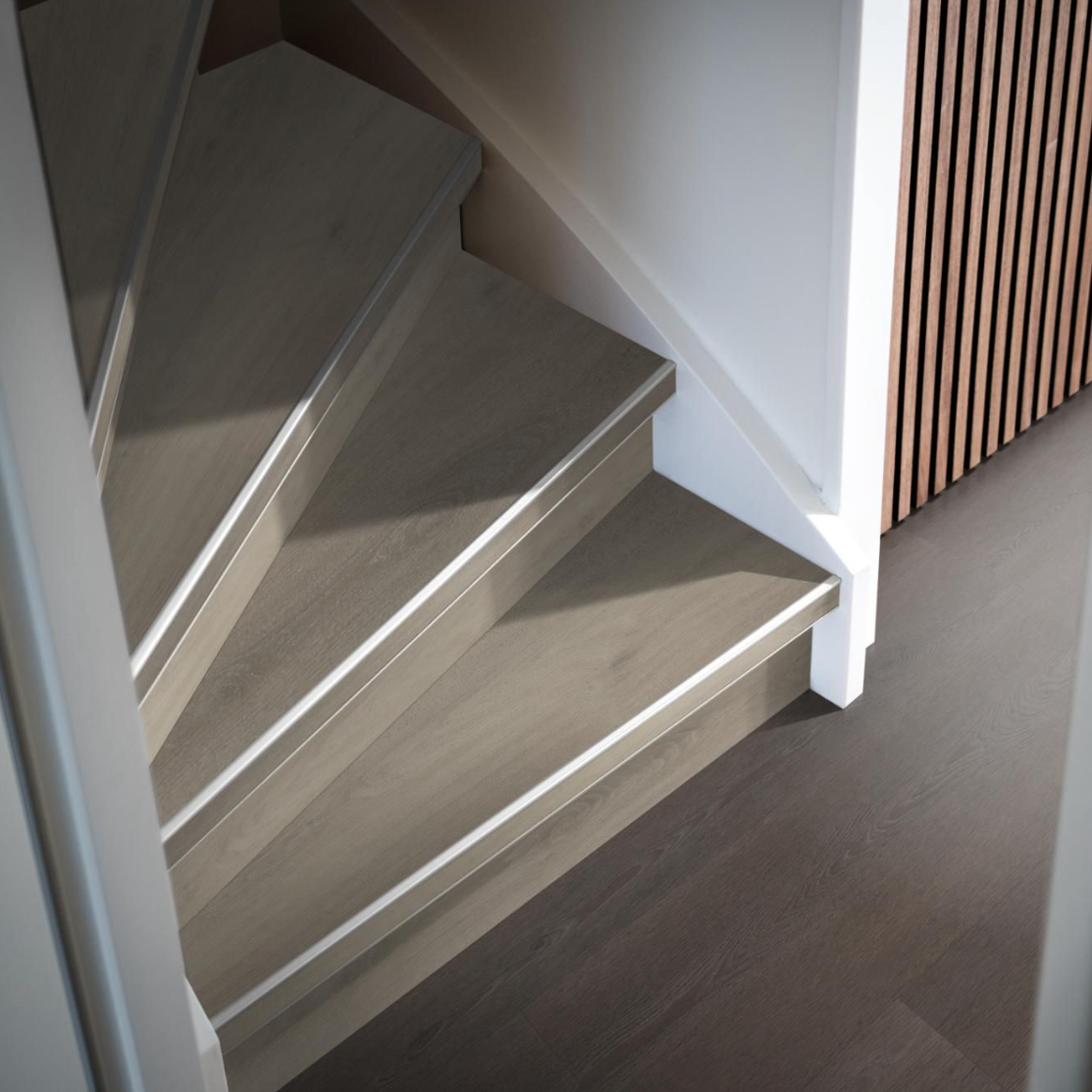 Traptreden set PVC - Avanto light grey