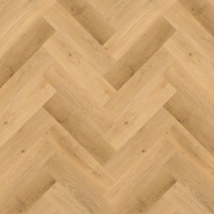 Topview van Gelasta Vario Visgraat Rigid Click Prestige Oak Natural vloer in naturel eiken met visgraat-motief