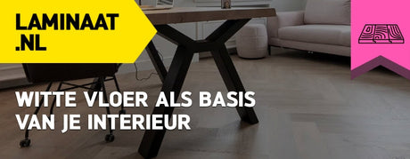 Witte vloer als basis van je interieur