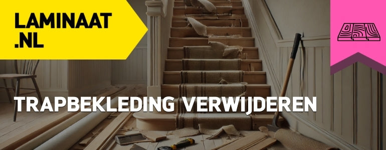 tapijt van trap verwijderen