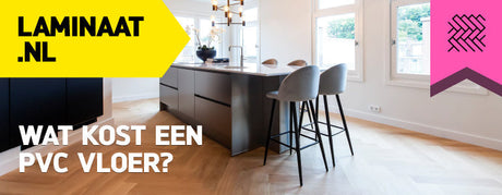 keuken met bruine pvc visgraat vloer